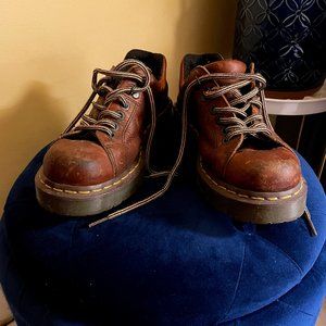 EUC Doctor Marten's Vintage Women's Leather Platform, Brown, Size 8
